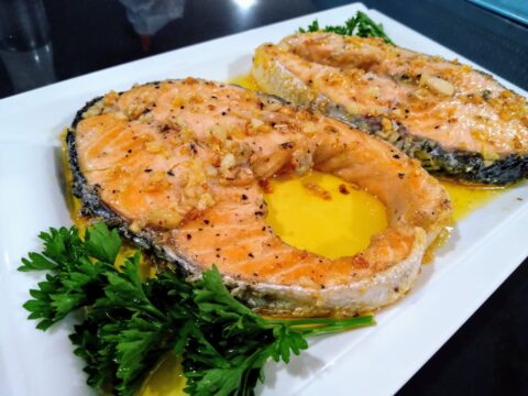 Pan Seared Lemon Butter Garlic Salmon
