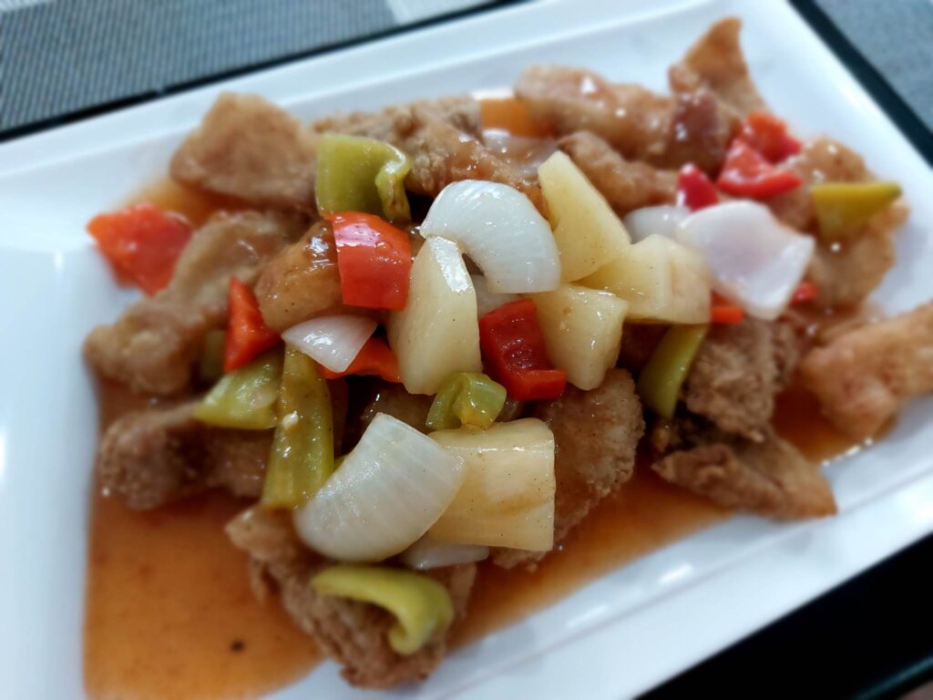Sweet and sour fish fillet